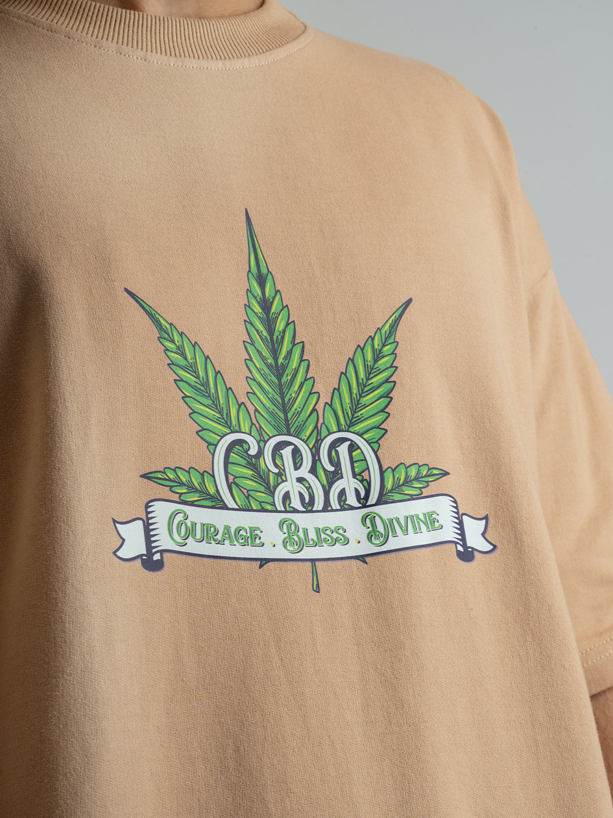 Courage , Bliss , Divine UNISEX Oversized T-shirt
