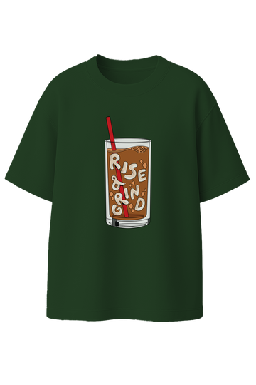 Rise and Grind Unisex Oversized T-shirt