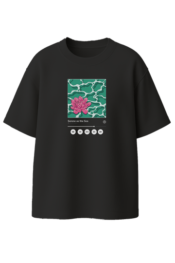 Serene as the Sea Unisex Oversized T-shirt