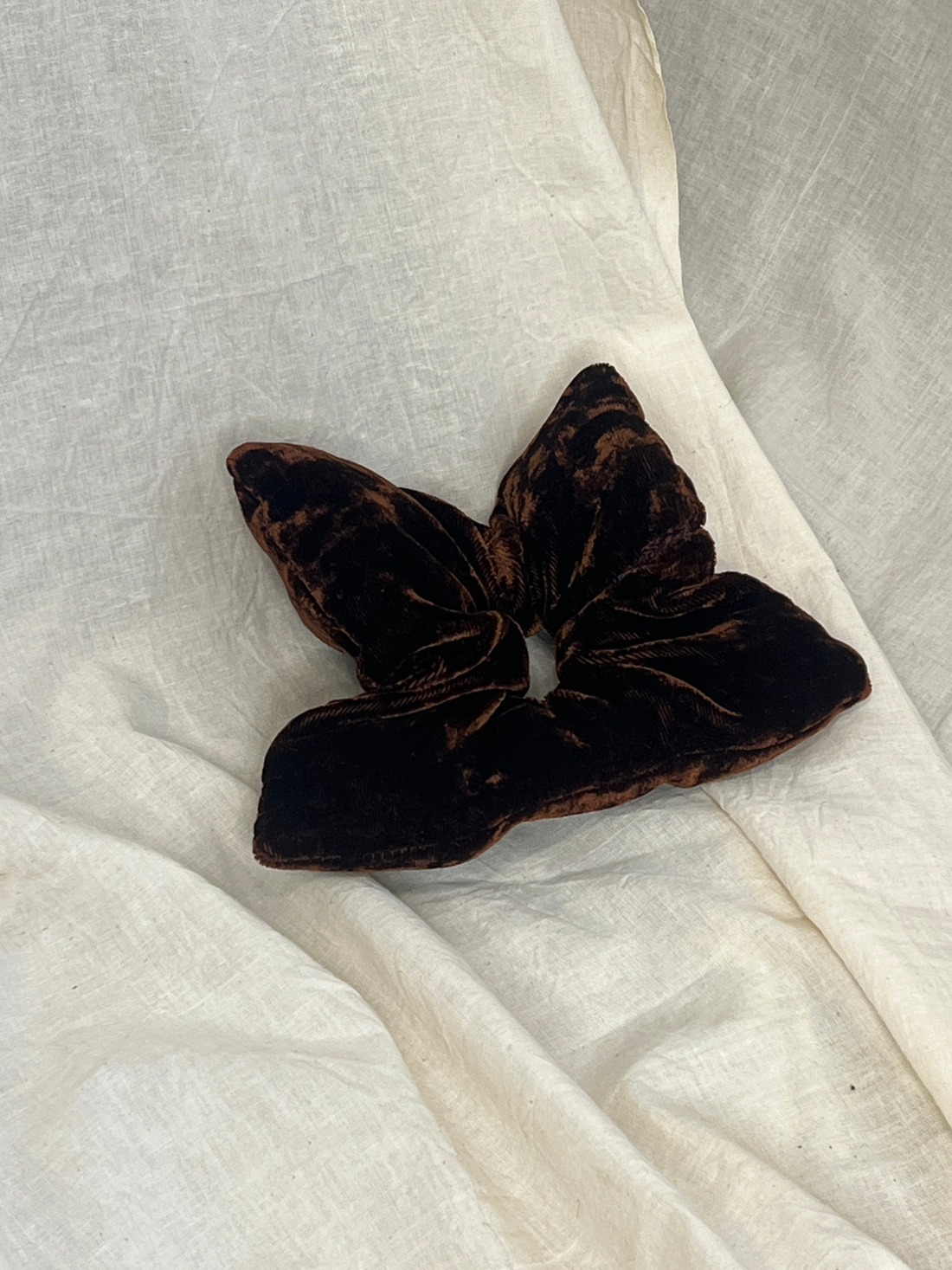 Cloud Velvet Square Scrunchie