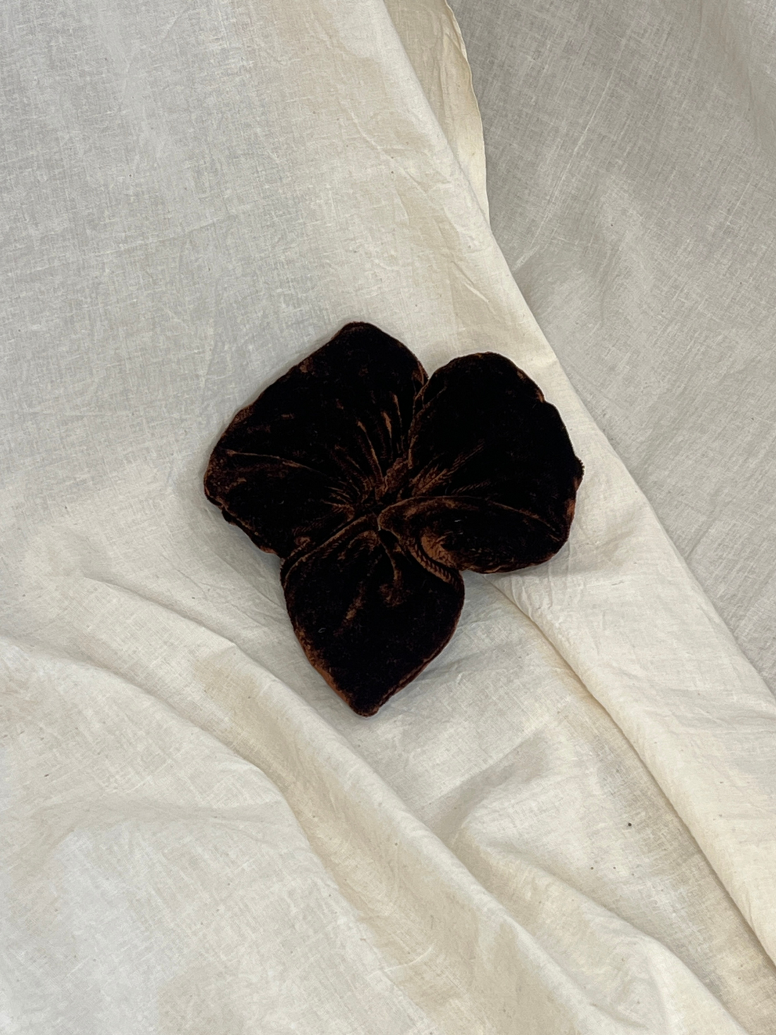 Cloud Velvet Heart Scrunchie