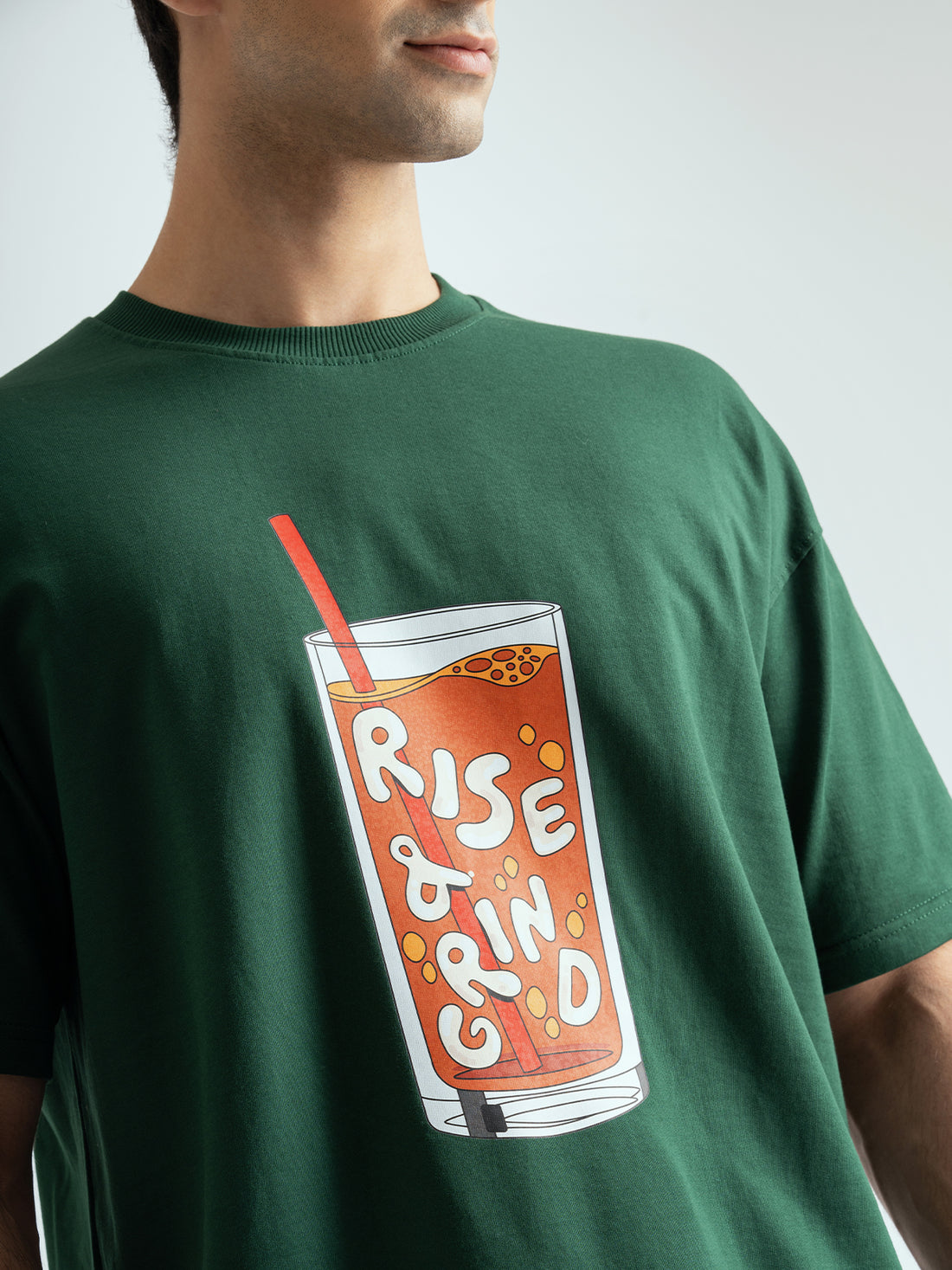 Rise and Grind Unisex Oversized T-shirt