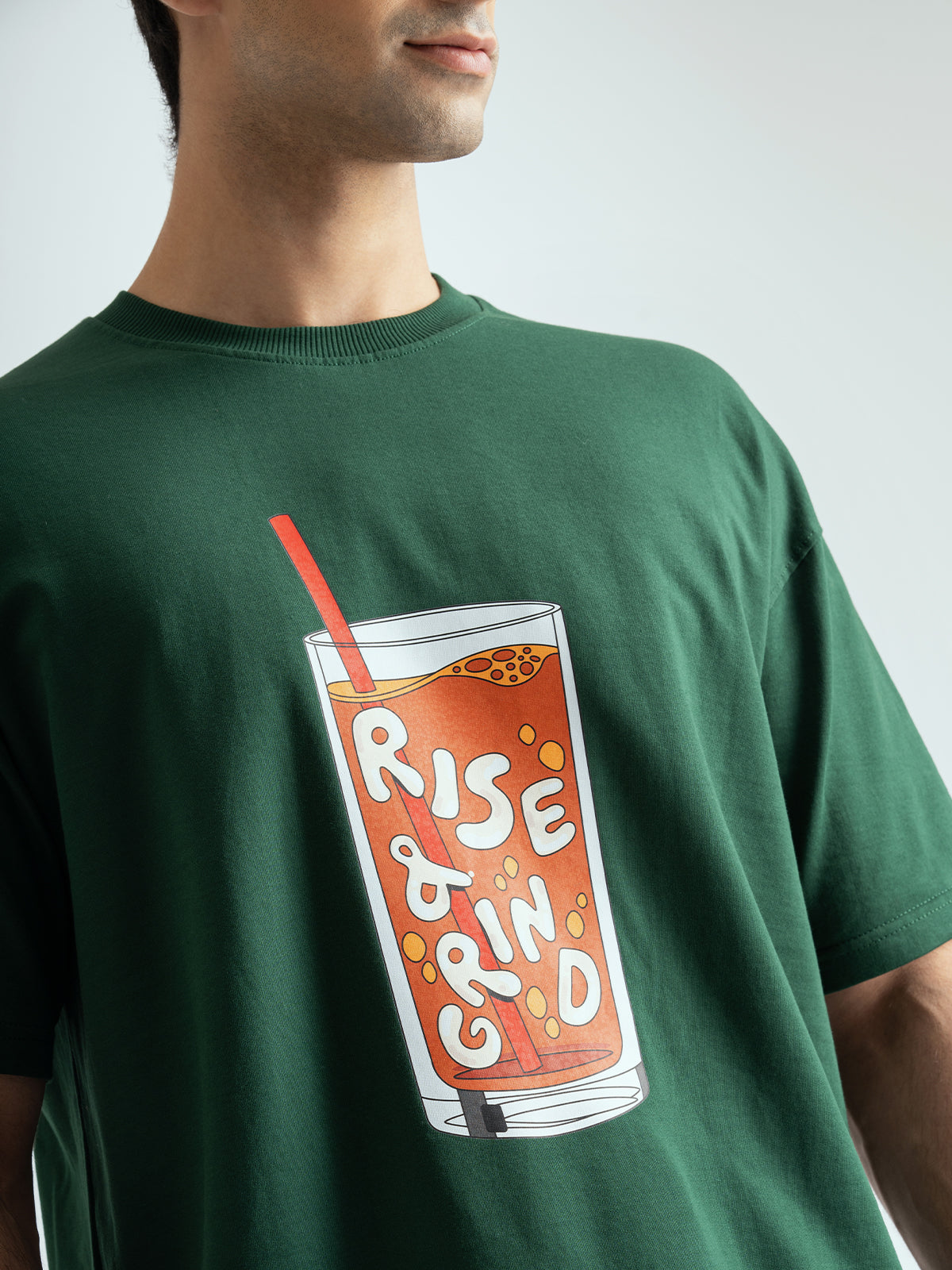 Rise and Grind Unisex Oversized T-shirt