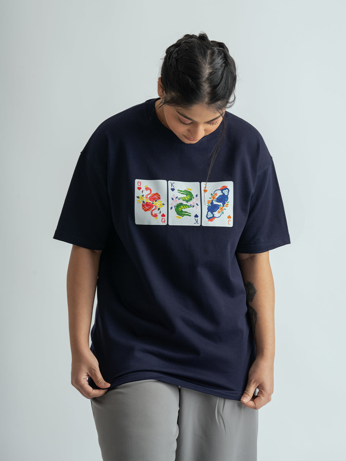 Suite Of Hearts Unisex Oversized T-shirt
