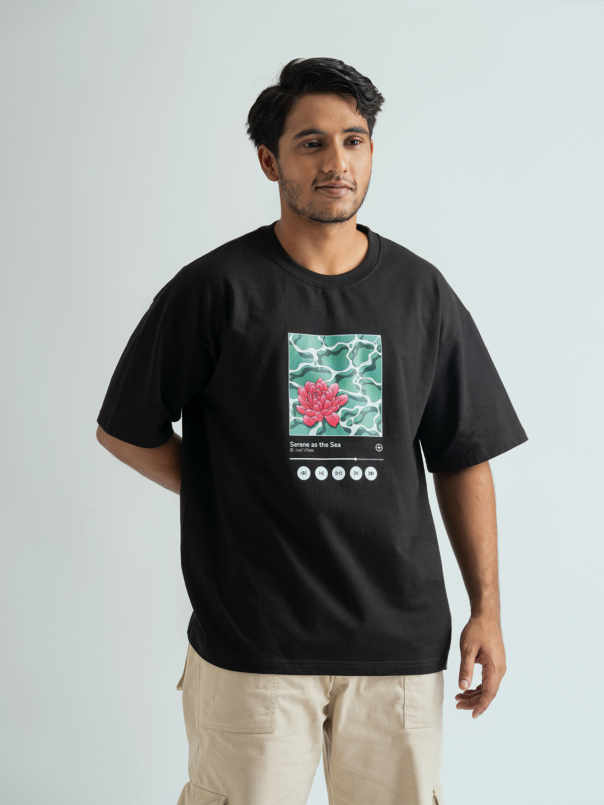Serene as the Sea Unisex Oversized T-shirt