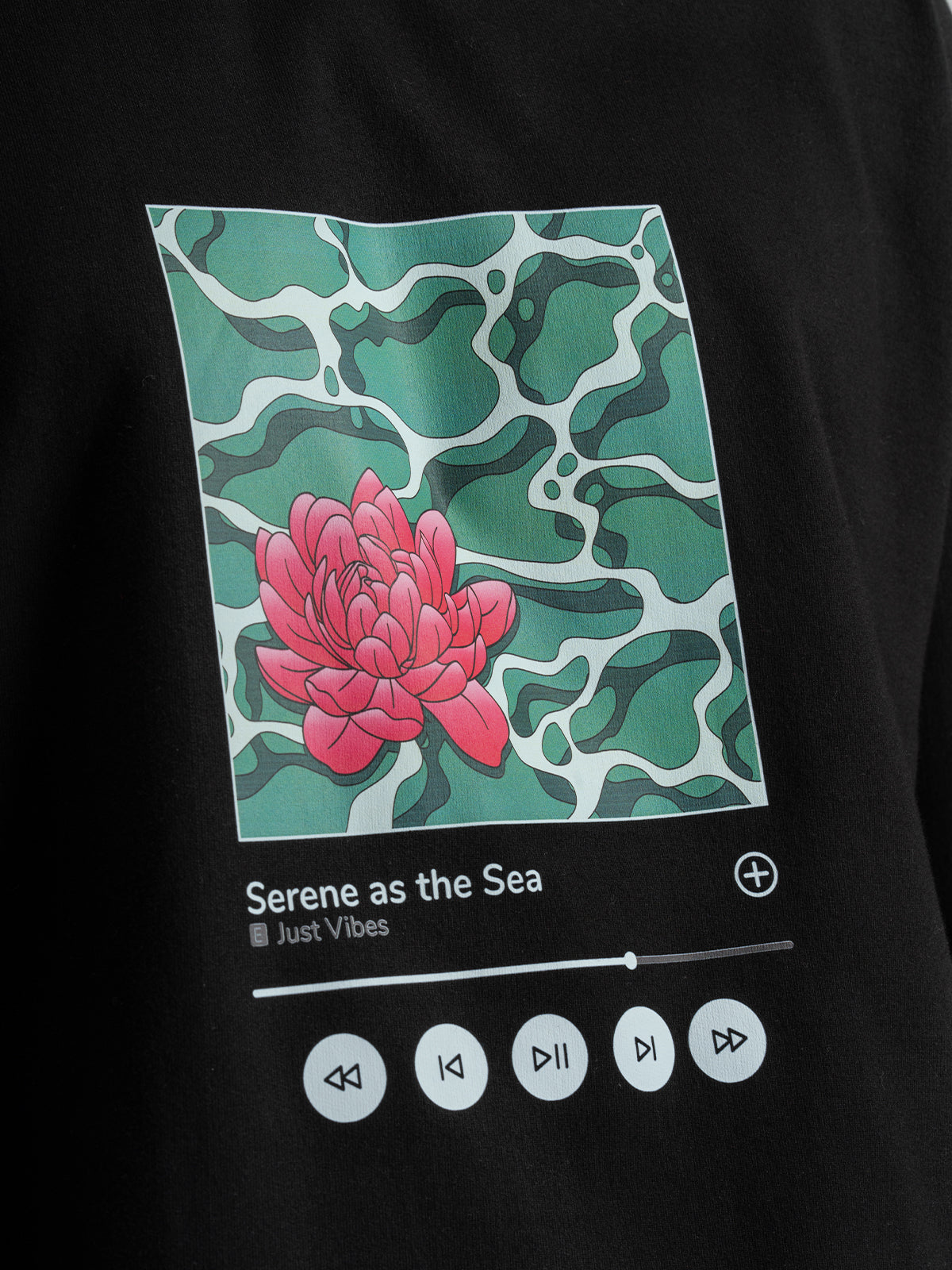 Serene as the Sea Unisex Oversized T-shirt