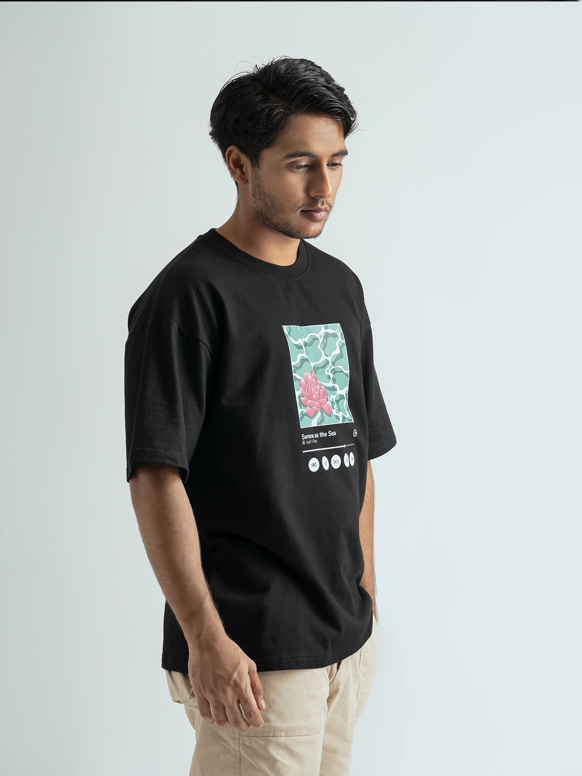 Serene as the Sea Unisex Oversized T-shirt
