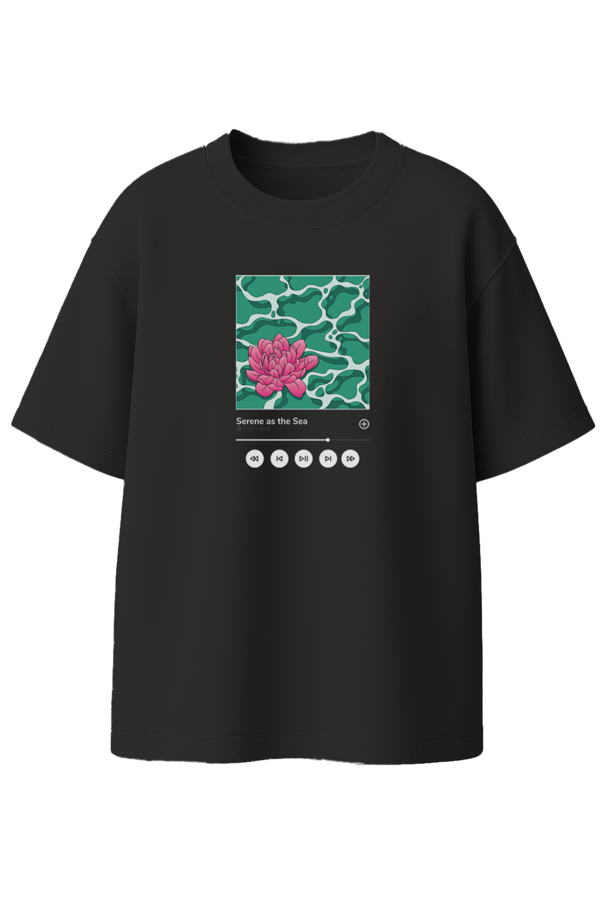 Serene as the Sea Unisex Oversized T-shirt